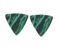 Gatuida Emerald Green Large Triangle Guitar Picks 2pcs Practical Bass and Acoustic Guitar Accessories Fingertip Supplies for Playing