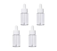 Gatuida Empty Glass Dropper Bottles Smooth Surface and Good Holding Feeling 20ml 4pcs with Silicone Plastic and Glass Material Sub Bottles with Cover for Essential Oil and Cosmetic Use