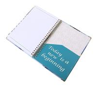 Gatuida English Planner Notebook Spiral Bound Weekly Monthly Schedule Organizer for Students Office Teachers Travelers Management Agenda