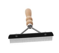 Gatuida Ergonomic Dog Shedding Brush Pet Dematting Comb for Fur Untangling Lightweight Grooming Tool for Long Hair Pets with Comfortable Grip Design