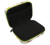 Gatuida Essential Oil Carrying Pouch with 12 Compartments 15ml Bottle Organizer Portable Essential Oil Storage Bag with Green Zipper for Travel and Aromatherapy