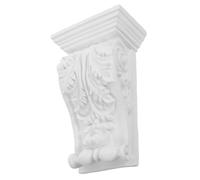 Gatuida European Style Carved Stigma Corners Corbels Traditional Pilaster Corbel Decorative for Decoration Accents Mold Wall Decor Home Living Ornament Plaster Corbel Indoor Trim White