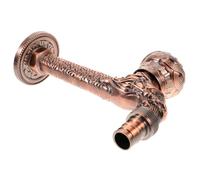 Gatuida European Style Wall Mounted Water Faucet Vintage Embossed Metal Tap Decorative Retro Design Rust Resistant for Home Bathroom Kitchen Use