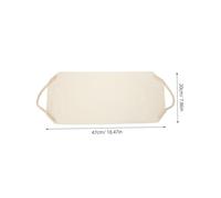 Gatuida Extendable Exfoliating Back Scrubber for Shower with Firm Construction Multipurpose Body Washcloth for Men and Women Skin Cleansing and Massage Tool for Reach Areas Beige