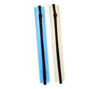 Gatuida Extendable Plastic Storage Tube for Posters and Drawings with Shoulder Strap, 2pcs White and Blue Telescopic Drafting Carrying Tubes for Artists and Students