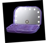 Gatuida Eyelash Storage Case Led Light and Mirror for False Eyelash Organization Travel Case