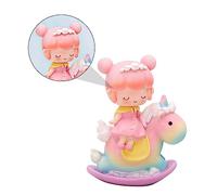 Gatuida Fairy Tale Unicorn Cake Topper Delicate Princess Cake Decoration for Birthday Parties Handmade Adornment for and Desserts Dreamlike Home Decor