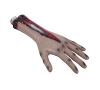 Gatuida Fake Severed Hand Halloween Prop Realistic Bloody Broken Arm Decoration for Haunted Houses Parties and Pranks Scary Human Body Part for Eerie Atmosphere