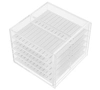 Gatuida False Eyelash Storage Box Acrylic Case Ten Layers for Woman and Girl Makeup Storage Portable Eyelash Organizer Case for Household