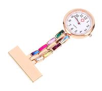 Gatuida Fashionable Rhinestone Nurse Pendant Watch for Student Practical Nurse Fob Watch Quality Alloy Material