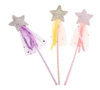 Gatuida Festival Props 3pcs Children's Yarn Net Wand Fairy Wand Halloween Party