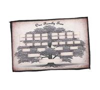 Gatuida Fillable Family Tree Chart Canvas Blank Ancestry Poster for DIY Genealogy History Tracking Decorative Family Members Diagram Wall Art for Home and Study Display