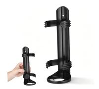 Gatuida Fire Extinguisher Mount Bracket Plastic Black 8.25x2.63x2.63in Easy to Install Effective Protection Against Vehicle Fires for Car Interior