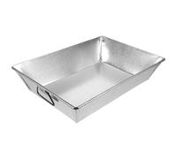 Gatuida Fireplace Ash Box Iron Pan Holder Indoor Rectangle Coal Scuttles for Fireplaces Fire Place Tray Handles Ash Collection Tray