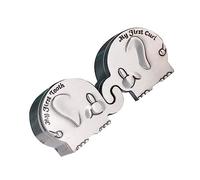 Gatuida First Tooth and Curl Keepsake Box Zinc Alloy Elephant Shape Hair and Teeth Holder for Newborns Rustproof Memory Storage for Precious Growth Moments Silver Small