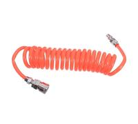 Gatuida Flexible PU Coiled Air Hose with Connectors Inner Spring Compressor Tool for High Pressure Gas Transmission Industrial Applications
