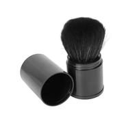 Gatuida Flexible Retractable Face Powder Applicator Black Makeup Brush Portable Washable Cosmetic Puff for Even Powder Application and Delicate Finish