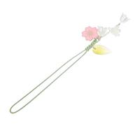 Gatuida Flower Phone Charm Keychain Handmade Pink Tulip Lanyard Decor for Cell Phones Handbags Versatile Pendant Convenient Lost Accessory for Women