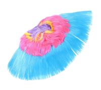 Gatuida Fluffy Rainbow Punk Hair Wig for Halloween Costume Fun Masquerade Party Supplies Crazy Fluffy Wig