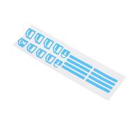 Gatuida Fluorescent Car Control Sticker for Outer Door Handle Button Easy Installation Fit Car Window Button Decal Night Glow Blue