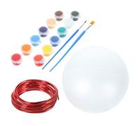 Gatuida Foam World Spheres Material for Globe Modelling and Painting, Educational Craft Foam Balls Promoting Hand and Eye Coordination for Children and Boys and Girls School Projects