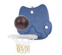 Gatuida Foldable Hanging Basketball Hoop with Owl Pattern Backboard for Indoor Outdoor Wall Mounted Basketball Stand Easy Installation Tile Parent Plaything Random Color