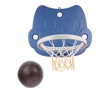 Gatuida Foldable Indoor Outdoor Basketball Frame with Owl Pattern Backboard Lightweight Hanging Hoop for Easy Installation for Home Garden Office Play Random Color