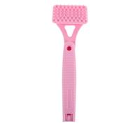 Gatuida Foldable Long Handle Back Scratcher for Adults, Portable Plastic Itching Relief Tool with Massage Head, Pink Multifunctional Body Scratching and Relaxation Device