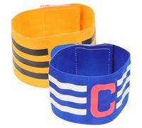 Gatuida Football Captain Armband for Adults and Youths Elastic Colorful Soccer Arm Band Adjustable Football Arm Band for Training and Matches Suitable for Men and Women