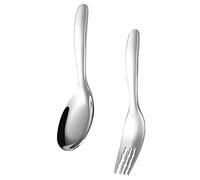 Gatuida Fork and Spoon for Lunch Box Stainless Steel Utensils Lightweight and Training Cutlery for Boys and Easy to Clean Portable Tableware Kit for Home and School Use