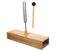 Gatuida Fork Physics for Physical Experiments and Acoustic Experimental Tuning 256 Hz with Wooden Base Hammer Stable Placement and Timbre