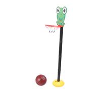 Gatuida Frog Basketball Set for Indoor Outdoor Use Lightweight Plastic Basketball Rack with Smooth Bezels Safe Sports for Practice Skills and Play Together