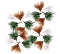 Gatuida Frosted Pine Needles Branches 30pcs Set Christmas Tree Foliage Artificial Christmas Decor