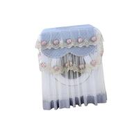 Gatuida Fully Automatic Washing Machine Cover for Home Lace Ruffle Floral Design Protects from Dust and Sun Fits Average Washing Machines