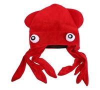Gatuida Funny Squid Hat for Parties - Novelty Octopus Costume Cap with Moving Tentacles - Silly Sea Creature Headwear for Halloween, Cosplay, Masquerades, Christmas Themed Events