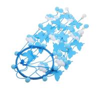 Gatuida Fur Ball Hanging Ornament Butterfly Mobile for Crib Girl Crib Mobile for Girls Nursery Decor Bed Accessory