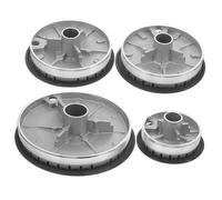 Gatuida Gas Burner Head Replacement Set Flat Flame Cap and Distributor for Kitchen Gas Stove Metal Household Stove Parts Compatible Universal and Multi-use