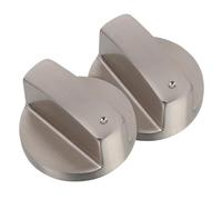 Gatuida Gas Stove Knob Lock Covers Zinc Alloy Metal Button Igniter Switch Replacement Parts for Gas Range Oven Control Safety Door Knob Cover