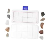 Gatuida Geology Kit Mineral Rock Specimen Collection for Classroom Home Learning Educational Rocks Fossils Crystals Set with Portable Storage Box for Young Scientists