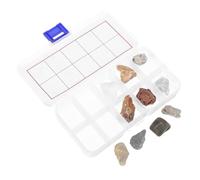 Gatuida Geology Kit Rock Specimen Set for Classroom Home Learning Includes Granite Limestone Fossils More for Educational Exploration and Mineral Collection