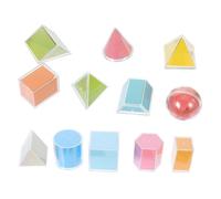 Gatuida Geometric Shapes Learning Transparent Math Manipulatives Educational Geometry Blocks for Hands Math Skills Development