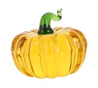 Gatuida Glass Pumpkin Crystal Paperweight Figurine Decorative Ornaments for Calligraphy Essential Writing Tool for Students Fall Harvest Thanksgiving Decor