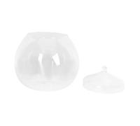 Gatuida Glass Terrarium Container with Lid for Indoor Micro Landscape Diy, 15cm Glass Bottle Plant Canister, Home Decor Eco Bottle for Moss and Succulent Gardening Random Style