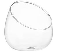 Gatuida Glass Terrarium with Slant Cut Opening, Moss Micro Landscape Bottle, Indoor Glass Planter for Succulent Plants, Ecological Bottle Decor for Desktop Gardening