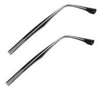 Gatuida Glasses Replacement Temples Resin and Metal Eyeglass Arm Repair Parts Easy to Install with Streamlined Design for Comfortable Wear Black Crystal Finish