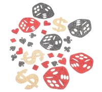 Gatuida Glitter Poker Confetti Non Woven Fabric Table Decoration for Theme Birthday Party Shiny Sign Confetti for Hen Party Invitations Gift Bags and Night Decorations