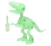 Gatuida Glow Dark DIY Dinosaurs Plastic Dinosaur Skeleton Model with Glow Effect Educational Take Apart Assembly for Imaginative Play and Party Fun