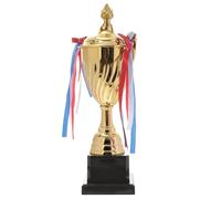 Gatuida Gold Award Trophy Cup, Football Trophy, First Place Winner Award with Black Base, Mini Trophies for Spring Festival Carnival Sports Golf Basketball Rugby Competitions Winning Prizes