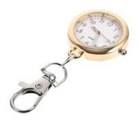Gatuida Golden Pocket Watch Keychain for Students with Zinc Alloy Material and Precise Timekeeping, Simple Unique Style Supporting Long-Term Use, for Student Exams and Everyday Timing
