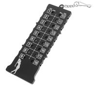 Gatuida Golfer Score Counter with Keychain Design for Golf Course Use, 18 Separate Scoring Wheels, Lightweight Plastic and Metal Construction, Accurate Stroke Counter for Outdoor Golf